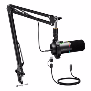 Dinaminis mikrofonas Maono PD200XS (juodas)