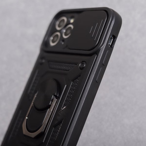 TFO Defender Slide smūgiams atsparus dėklas su slankiojančia kameros apsauga, skirtas Realme 16 Pro 5G – juodas
