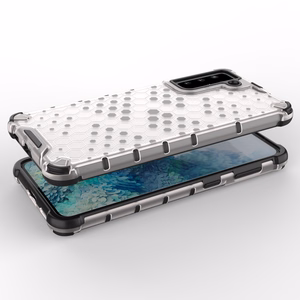 Honeycomb case бронированный чехол с гелевой рамкой для Samsung Galaxy S22+ (S22 Plus) чёрный