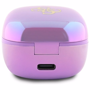 Guess 4G Printed Logo Bluetooth TWS Headphones + Docking Station - Purple