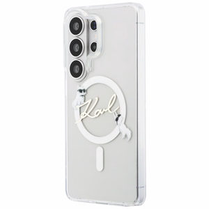 Karl Lagerfeld чехол IML KC Script MagSafe для Samsung Galaxy S26 Ultra прозрачный