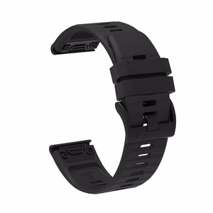 Silikoninis dirželis Garmin Fenix 3 / 5X / 6X / 7X Pro - juoda