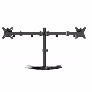 Gembird MS-D2ST-02 monitoriaus stalo stovas (pasukamas, pakreipiamas, pasukamas), 13–32 colių, juodas