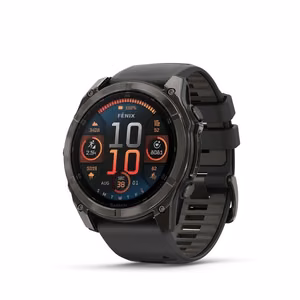 Išmanusis laikrodis Garmin Fenix 8 Sapphire juodas/pilkas
