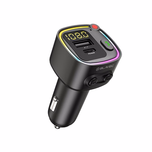 Blavec FM transliatorius Flash TR-02 MP3, Bluetooth - USB + Type C - PD 30W (TFMFTR02-B) juodas