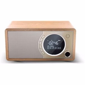Sharp DR-450(BR) – FM/DAB/DAB+ skaitmeninis radijas su „Bluetooth 4.2“ ir žadintuvu, rudas