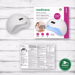 Medisana ND 880 UV/LED lempa nagams Baltas