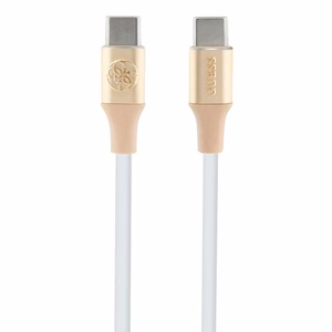 Guess Ebossed Logo кабель USB-C USB-C 1.5м быстрая зарядка - золотой
