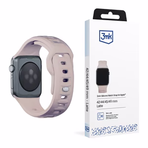 3mk silikoninis laikrodžio dirželis Apple Watch 42 / 44 / 45 / 49 mm - smėlio
