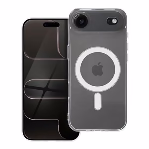 Permatomas 2 mm dėklas telefonui IPHONE 17 Air, suderinamas su MagSafe (su kameros apsauga)