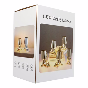 Stalo lempa prie lovos GOLD MAN Art Deco stovintis (versija 3) MLTL