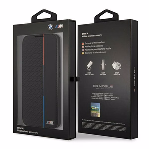 Dėklas telefonui BMW M Collection Triangles Case Samsung Galaxy S22+ - juodas