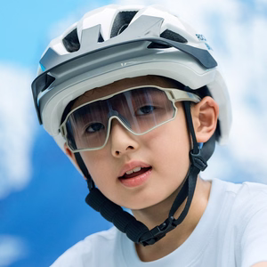 Rockbros LK-67 Youth Bike Helmet with Detachable Visor 54–58 cm - White