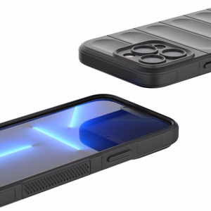 Magic Shield dėklas telefonui iPhone 13 Pro lanksčios šarvuotos tamsiai mėlynos spalvos dangtelis