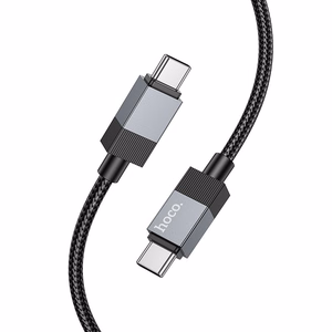 Кабель USB C to USB C Hoco 3A 60W 1 m X110 черный