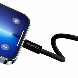 Blavec Candy braided кабель - Type C на Type C - PD 60W 3A 3 метра Apple CarPlay/Android Auto (CCA-CC3B30) черный