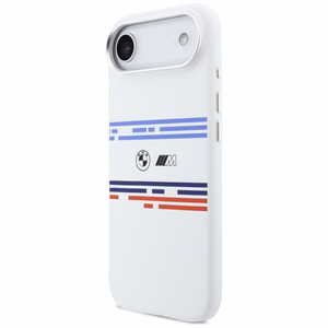 BMW M Silicon Horizontal Line MagSafe deklas iPhone Air - baltas