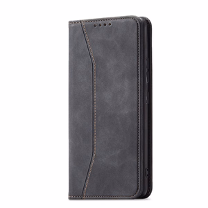 Magnet Fancy Case чехол для Samsung Galaxy S22 + (S22 Plus) кошелёк-чехол с держателем для карт чёрный