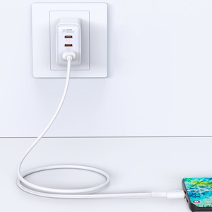 Acefast USB kabelis - USB Type C 1.2m, 3A baltas (C2-04 baltas)