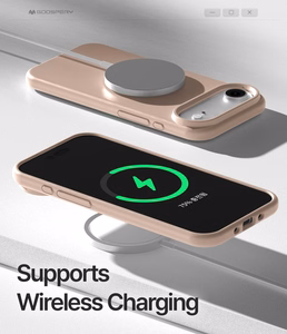 Dėklas Mercury Pure Magsafe Silicon Case Apple iPhone Air rožinio smėlio