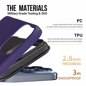 Dėklas Perfectionists Triangle Mag Case Apple iPhone 13 Pro violetinis