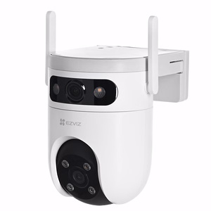 EZVIZ H9c Dual – lauko Wi-Fi valdoma kamera su dviem 5 MP objektyvais, 4 mm objektyvu, spalviniu naktiniu matymu ir sekimu iki 8 m (CS-H9c)