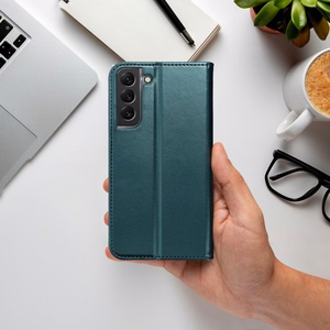 SMART MAGNETO knygų dėklas SAMSUNG A57 tamsiai žalias