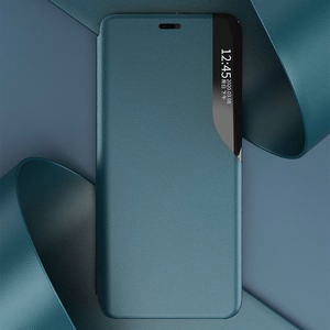 Eco Leather View Case elegantiškas knygos tipo dėklas su stovu iPhone 13 mini violetinis