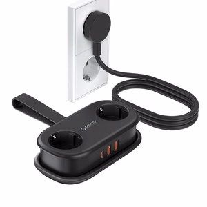 Orico APP 15.5W 5in1 удлинитель 2x AC + 2x USB-A + 1x USB-C - черный