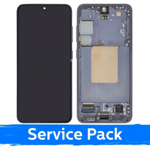 Samsung Galaxy S24 (S921) ekranas su rėmeliu ir akumuliatoriumi, Marble Grey spalvos (Service Pack)