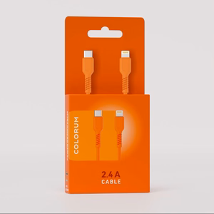 COLORUM laidas USB-C- Lightning 1,8m 2,4A CK12-CL-10 xOrange