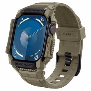 Spigen Rugged Armor „Pro“ dirželis Apple Watch 10 (46MM) - žalias