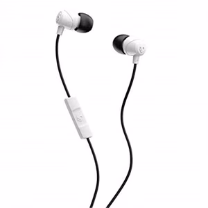 Skullcandy Jib S2DUYK-441 – laidinės į ausis įstatomos ausinės su mikrofonu, baltos ir juodos
