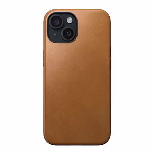 Nomad modernus odinis dėklas telefonui iPhone 15 6,1" angliškas įdegis