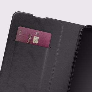 Чехол-кошелёк SBS Wallet Smooth для iPhone 16e, 17e с флипом, чёрный