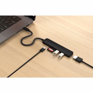 SATECHI adapter HUB 6in1 Type C ST-P6SK juodas
