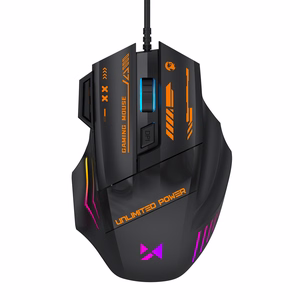 Проводная оптическая игровая мышь Wozinsky WMGK-1179W, 7200 DPI, с подсветкой, черная