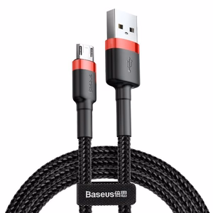 Кабель Baseus Cafule Micro USB 2A 3м (чёрно-красный)