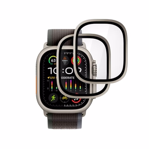 Tech-Protect Закалённое стекло 2 шт. для Apple Watch Ultra 49mm - серебристый и чёрный