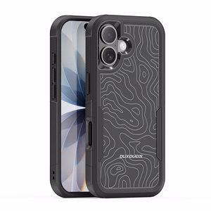 Чехол Dux Ducis Shld для Apple iPhone 17 чёрный узор контур