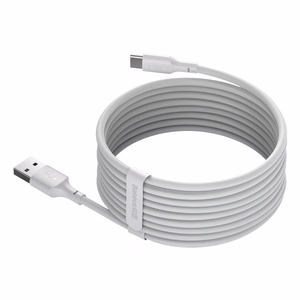 Kabelių rinkinys USB - USB Type-C, 2 vnt., Power Delivery Quick Charge 40W 5A, 1,5 m, baltas