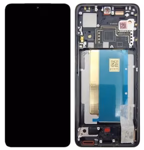 LCD ekranas Xiaomi Poco F6 Pro su jutikliniu ekranu su rėmeliu juodas originalus (service pack)