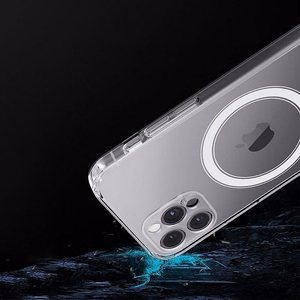 Dėklas Clear Mag Cover (MagSafe) skirtas Samsung S916 S23 Plus skaidrus