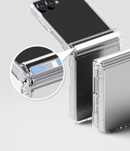 Ringke Fusion Flap dėklas, skirtas Samsung Galaxy Z Flip 8 – skaidrus