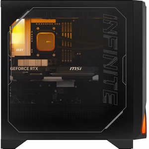 MSI stalinis kompiuteris AMD Ryzen 7 7800X3D 32 GB DDR5-SDRAM SSD 1 TB NVIDIA GeForce RTX 5070 Wi-Fi Bluetooth Windows 11 Home MPGINFZ3X3D7NVRR7-875EU (PC)