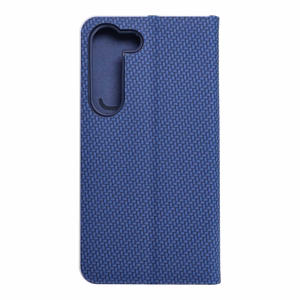 Flip чехол для Samsung S23 Luna Book Carbon синий
