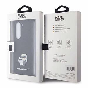 Karl Lagerfeld Saffiano Karl&Choupette Pin case for Samsung Galaxy Z Fold 5 - black