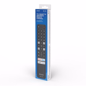 Savio RC-15 universal remote control/replacement for TCL SMART TV nuotolinio valdymo pultelis IR belaidis Spaudžiamieji mygtukai