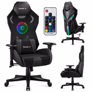 Huzaro Combat 7.6 RGB Black gaming chair with fan