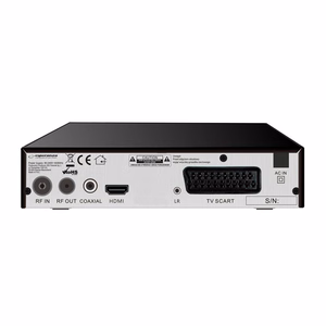 Esperanza EV106P skaitmeninis DVB-T2 H.265/HEVC imtuvas, juodas
